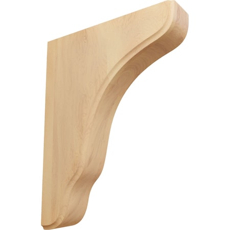 Ekena Millwork 1 3/4"W x 7 1/4"D x 9 1/2"H Plymouth Wood Bracket, Red Oak BKTW02X07X10PLRO